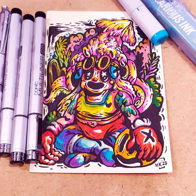 JOLLY - MARKER ON PAPER