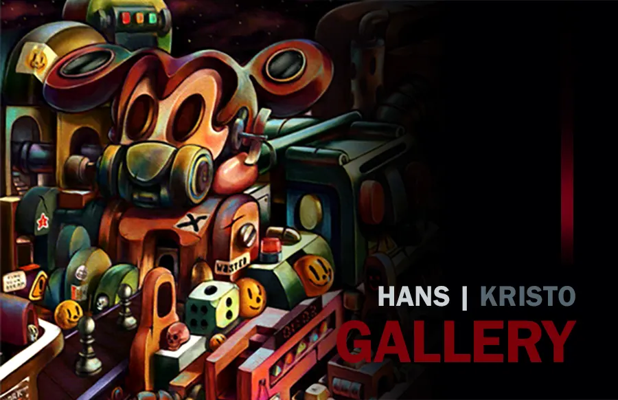 Hans Kristo 's Website Gallery - Homo Ludens and many more Pop Surrealism and lowbrow art