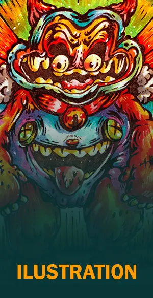 Hans Kristo' s Pop Surrealism Character Illustration - The parade of characters