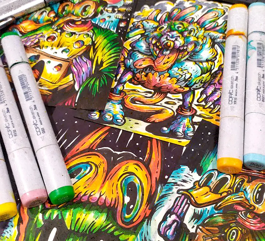 Work in progress of Veilmonger by Hans Kristo — an emerging surreal figure draped in shifting layers, suggesting mystery and concealment.