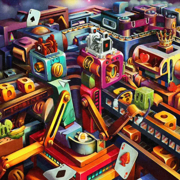 Hans Kristo | Pop Surrealism Artist | Indonesia Pop Surrealism | Lowbrow artist 3 Imagined Community — surreal pop surrealism artwork by Hans Kristo, depicting distorted figures merging together to symbolize identity, connection, and the shifting nature of belonging.