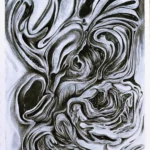 Hans Kristo artwork Inner Flow depicting unseen patterns, cosmic motion, and authentic harmony in surreal style.