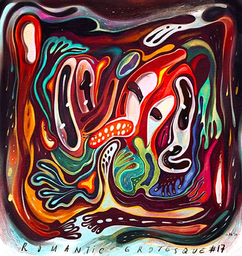 Romantic Grotesque #17 , neo surrealism hybrid with pop surrealism style by Hans Kristo