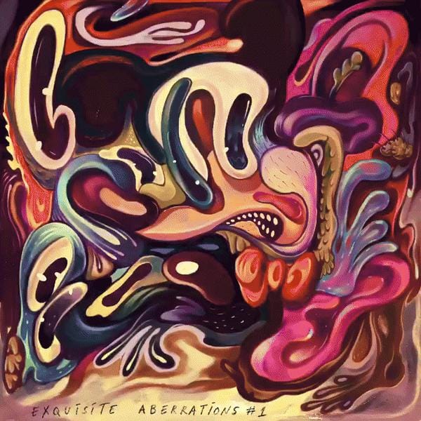 Exquisite Aberrations #1 WIP by Hans Kristo, surrealism artwork in progress exploring distorted forms and symbolic detail.