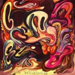 Exquisite Aberrations #1 , pop surrealism Neo abstract by Hans Kristo with mickey face