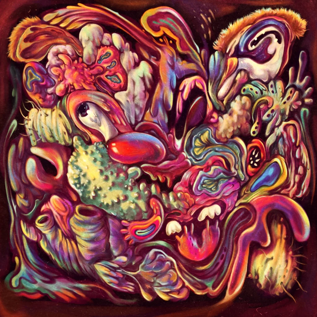 Abstract artwork depicting branching, tangled tendrils symbolizing thought processes and cognitive expansion.