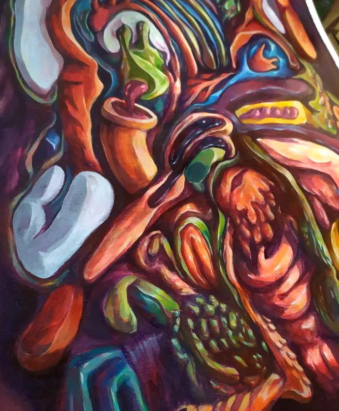 Pop surrealism BREATHCORE by Hans Kristo , neo abstraction art