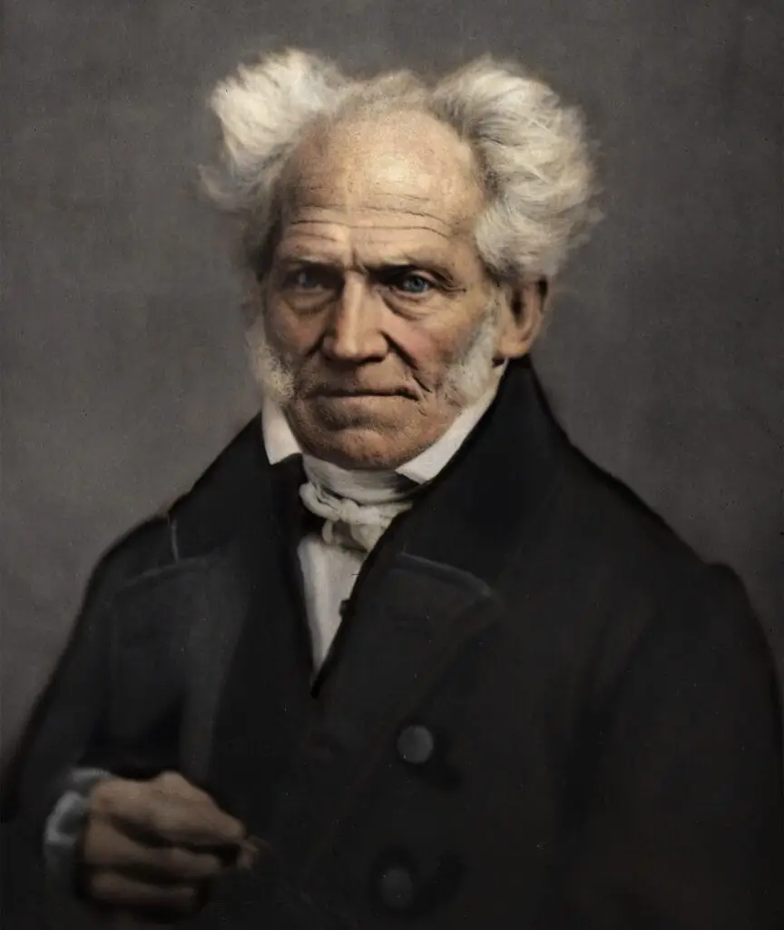 Portrait of Arthur Schopenhauer, the philosopher known for his ideas on suffering, pain and suffering, and the human will.