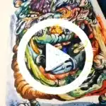 8 Captivating and Powerful Reasons Young Art Collectors Are Transforming the Art World — From Pop Surrealism to AI Art 14 Pop Surrealism artist profile - Final detailing phase of a biomorphic mixed-media piece illustrating the contemporary painting process.
